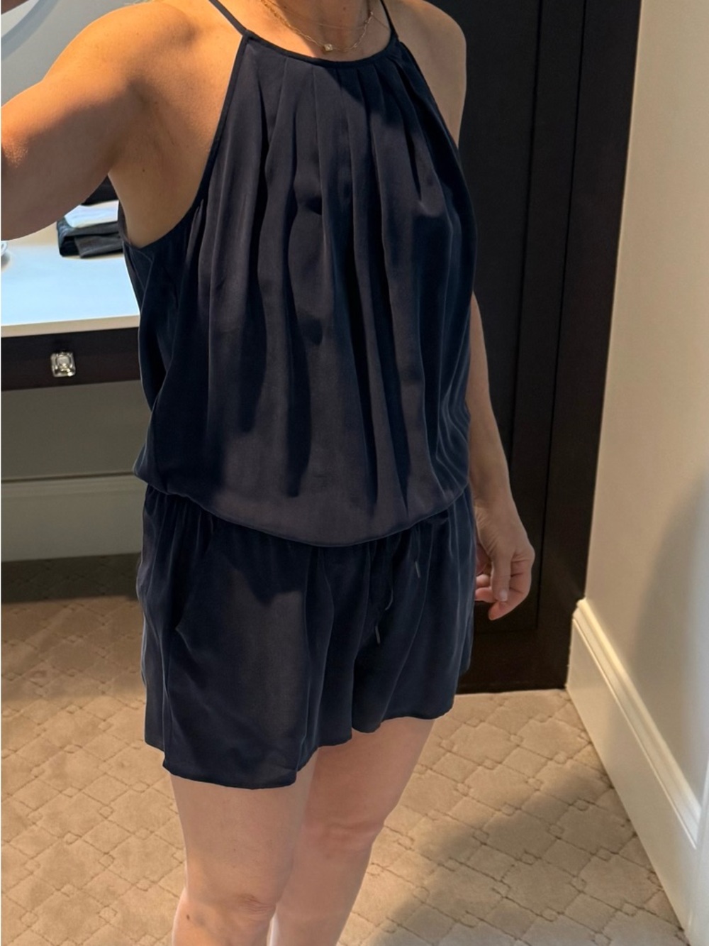Joie Sleeveless Navy romper